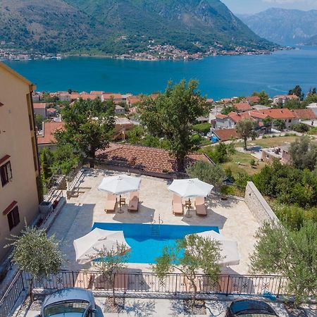 Our Sunset Apartments With Pool And Sea View Котор Екстериор снимка