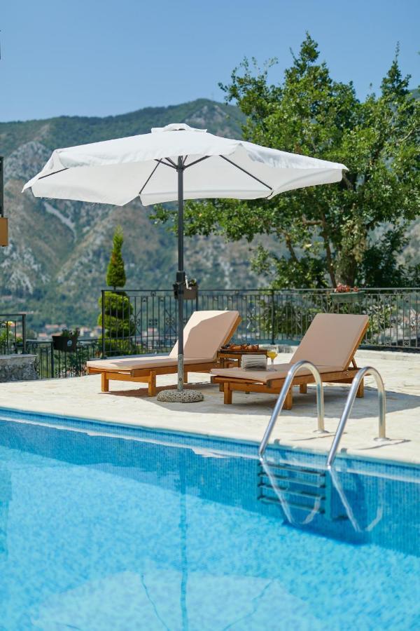 Our Sunset Apartments With Pool And Sea View Котор Екстериор снимка