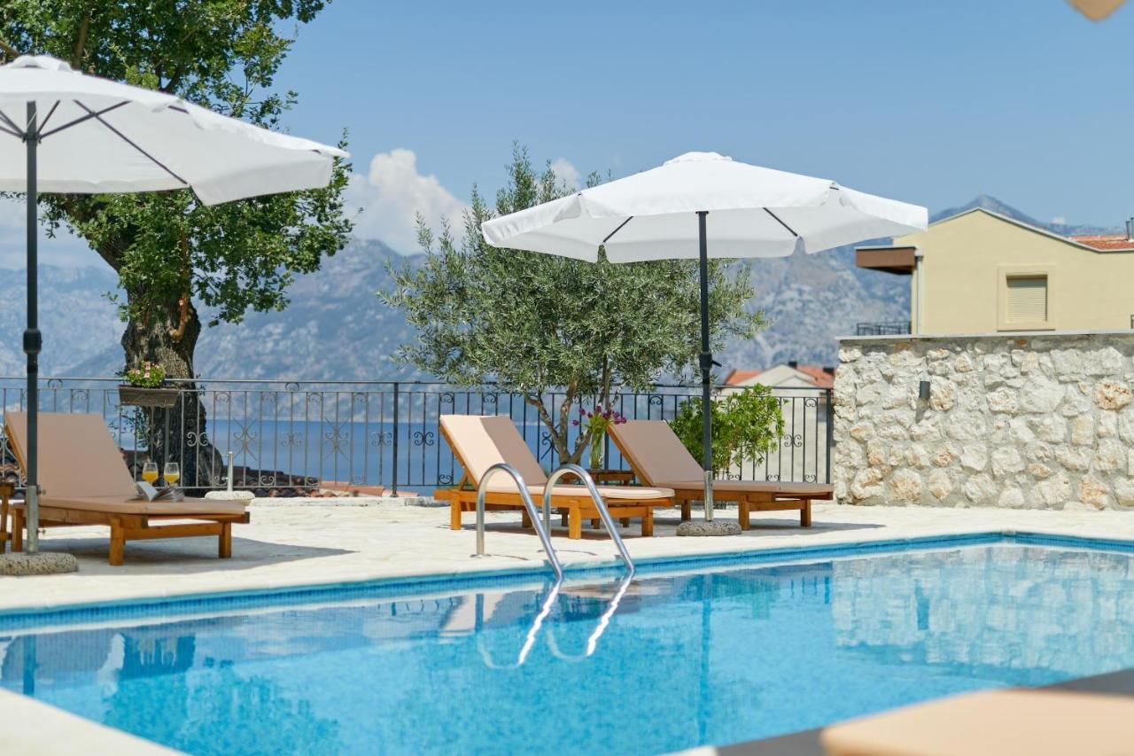 Our Sunset Apartments With Pool And Sea View Котор Екстериор снимка